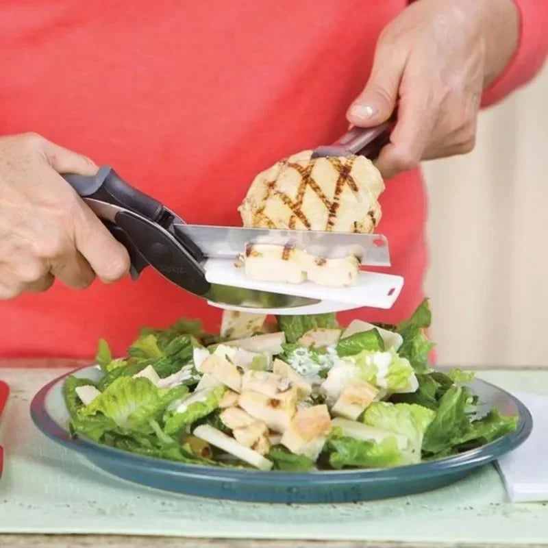 Tijeras Cuchillo 2 en 1 para Alimentos