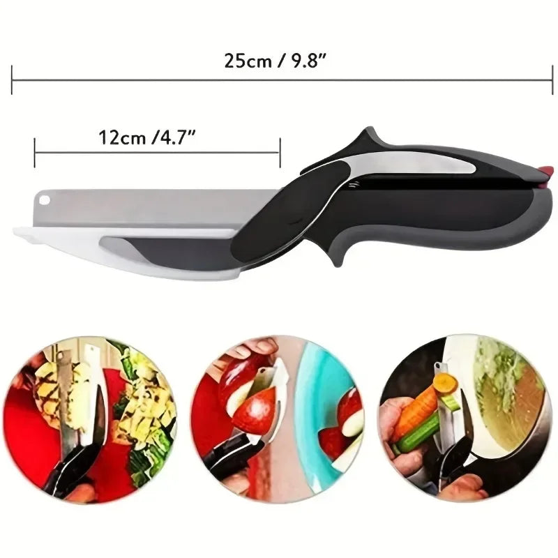Tijeras Cuchillo 2 en 1 para Alimentos