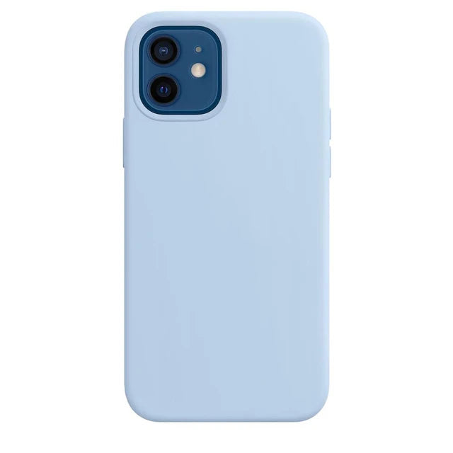 Funda Terciopelo Microfibra Silicona para iPhone 15 con Logo
